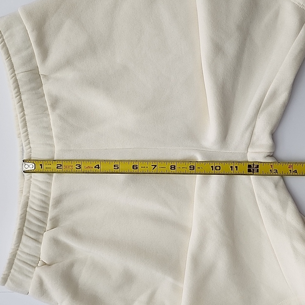 Streetwear Society Active Women's Cream Shorts Fleece Lined Stretch Pockets M - Picture 11 of 12